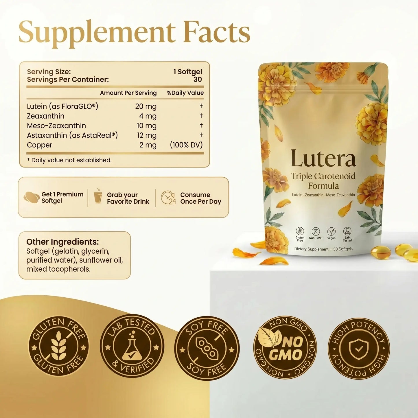 Lutera 2-In-1 Advanced Eye Formula